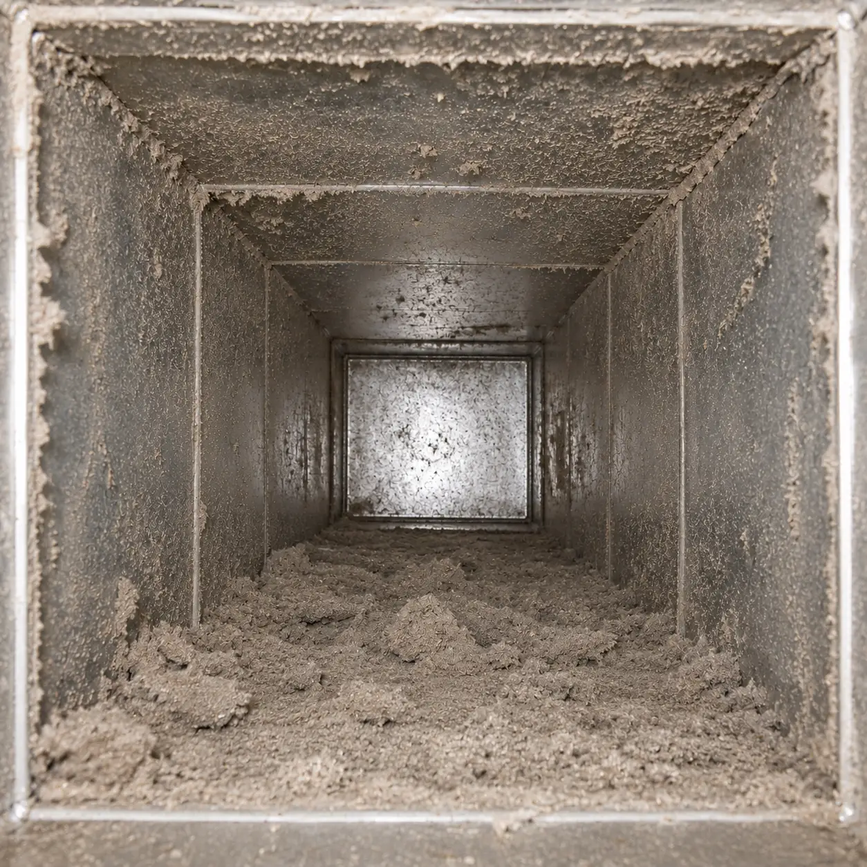 Before air duct cleaning