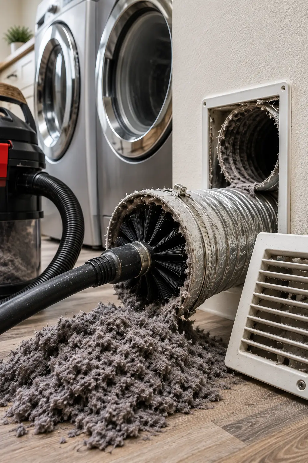 Deep dryer vent cleaning service