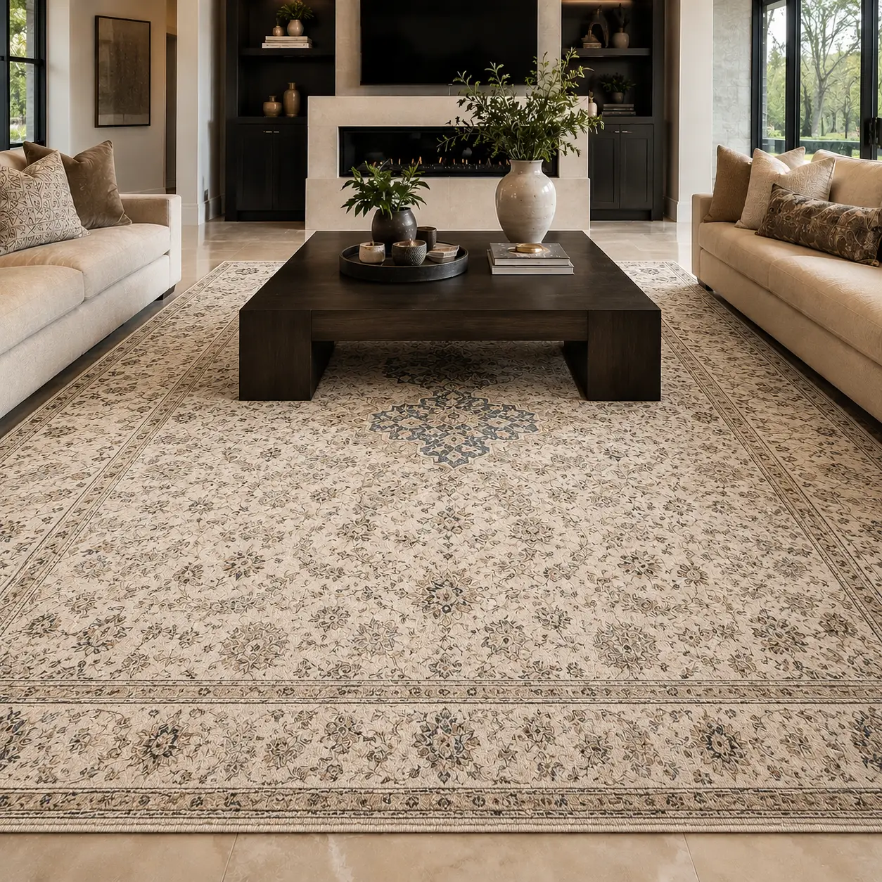 After rug cleaning