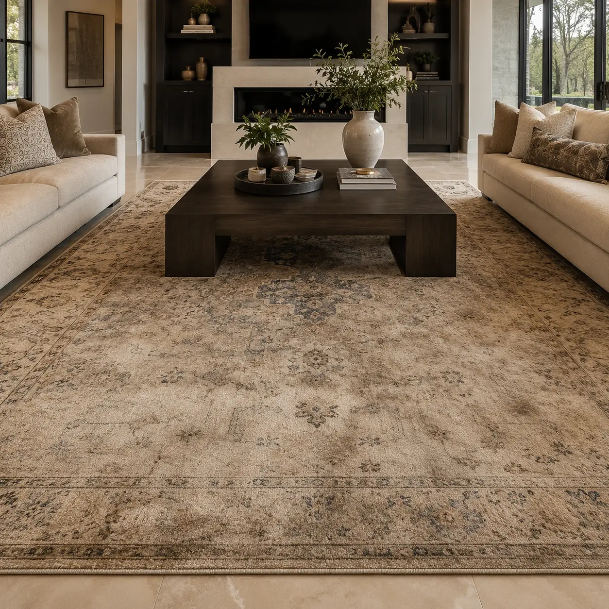 Before rug cleaning