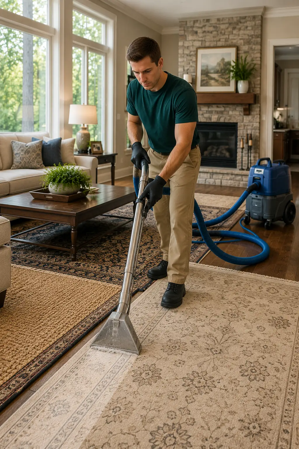 Safe rug cleaning for different materials