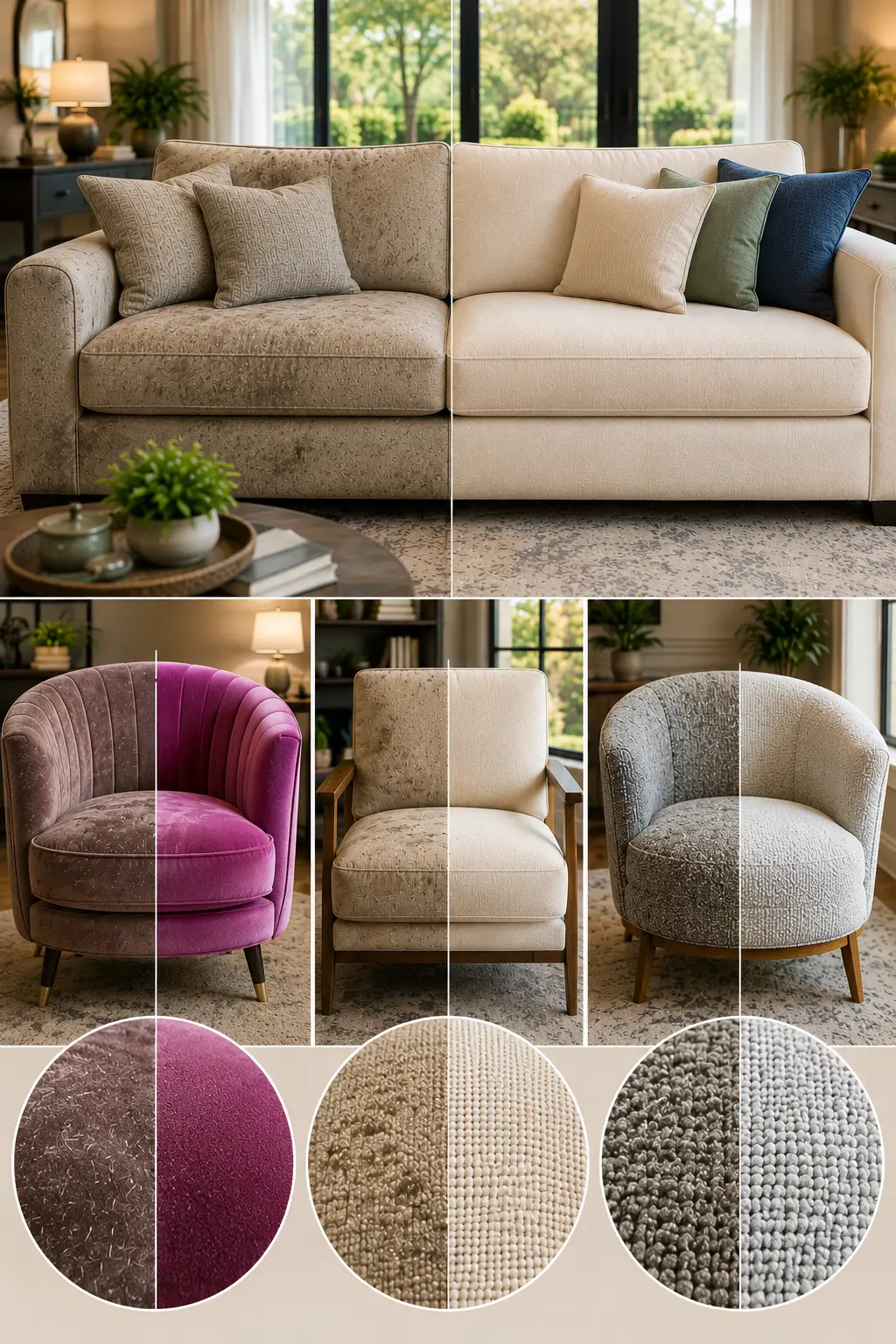 Safe Upholstery Cleaning for All Fabric Types