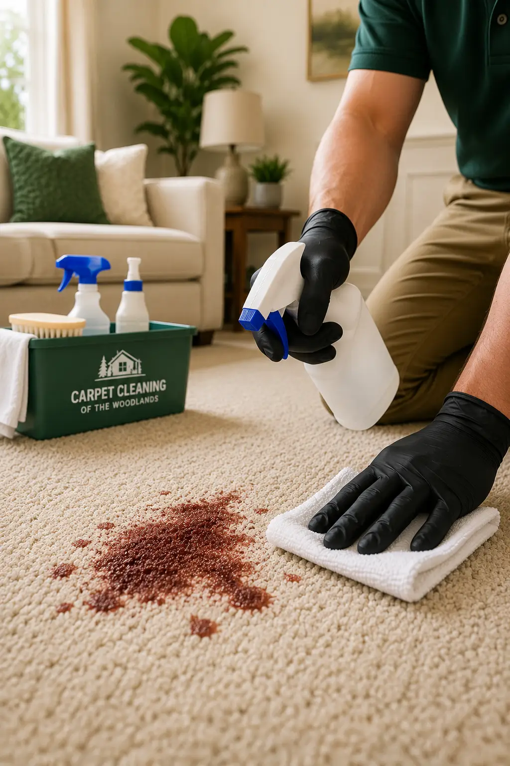 Professional stain and spot treatment